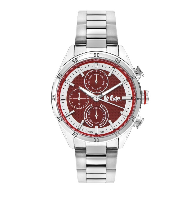 LEE COOPER Men’s Multi Function Red Dial Watch – LC07834.380 - Image 1