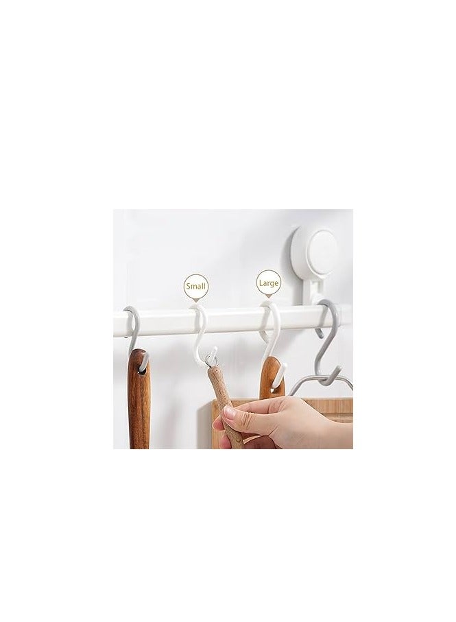 KNP KNP Large Plastic S-Hook is a strong and versatile hanging accessory designed for efficient organization in homes, kitchens, offices, and outdoor spaces.  - Image 2