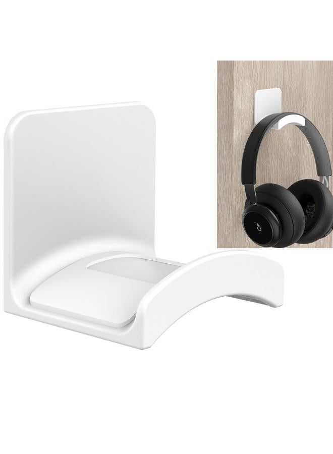 SOKUSIN Headphone Stand Headset Holder - Adhesive Gaming Earphones Hanger, Universal Desk Wall Mount Hook for All Headphone/Controller, Compatible with Beats, AirPods Max,Sony, JBL (White) - Image 1