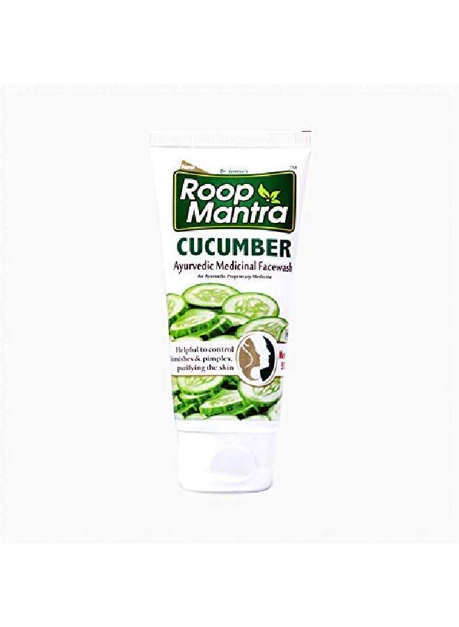 Roop Mantra Cucumber Face Wash for Glowing Skin Acne and Pimples 50ml (Pack of 6) - Image 2