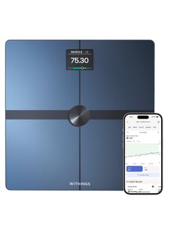 Withings Body Smart Wi-Fi Digital Personal Scales/Body Fat Scales for Extended Body Composition Including Muscle Mass, Water Content, Bone Density  - Image 1