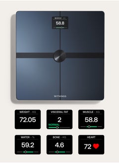 Withings Body Smart Wi-Fi Digital Personal Scales/Body Fat Scales for Extended Body Composition Including Muscle Mass, Water Content, Bone Density  - Image 3