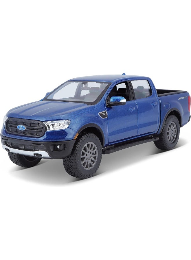 Maisto Maisto Ford Ranger 2019 Diecast Model Car (1:27, Metallic Blue)  - Image 1
