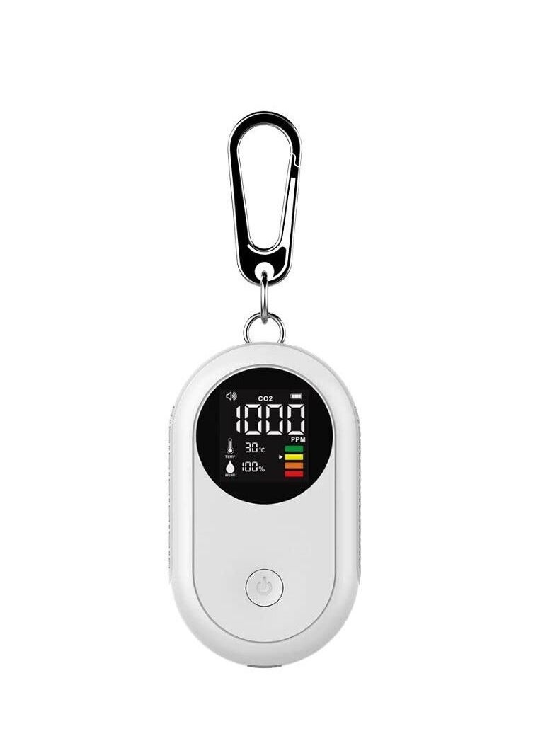 Y&D - Mini CO2 Detector, Portable 3-in-1 Lightweight Carbon Dioxide Air Quality Monitor, Temperature Humidity Analyzer Digital Meter for Travel, Camping, Office, School - Image 1