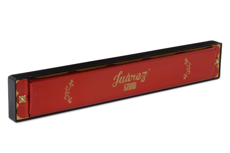 JUAREZ Junior JJ24HR 24 Holes Harmonica Key of C Scale | Mouth Organ | Cover - Aluminium | Comb - Abs | Reed – Brass Red - Image 2