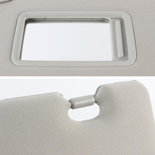 PEVAST Premium OEM-Style Sun Visor for Nissan Versa 2007-2012 | UV Protection & Integrated Makeup Mirror | Direct Replacement for OE #96401-EL31A Gray (Right) - Image 5