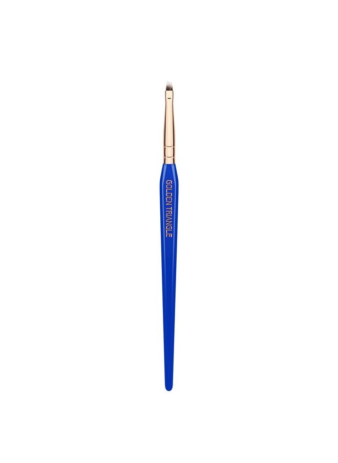 Bdellium Tools - Professional Makeup Brush Golden Triangle 760 Liner/Brow With All Vegan And Soft Synthetic Fibers For Eyes & Brows (Blue 1Pc) - Image 1