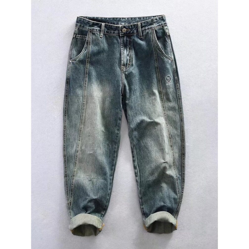 Unisex Classic Denim Jeans Loose Fit Daily Outdoor Wear - Image 3