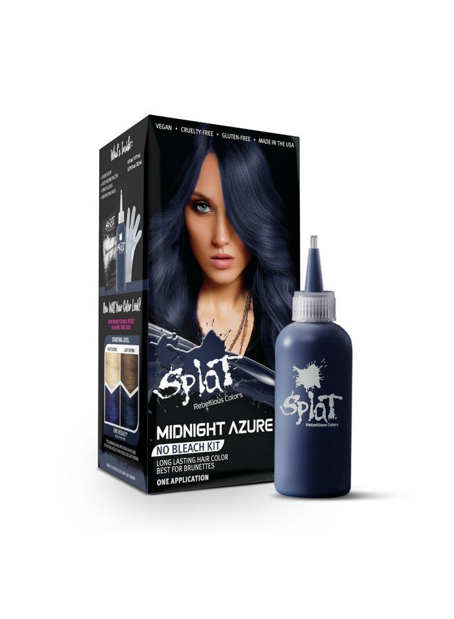 سبلات مجموعة صبغة الشعر شبه الدائمة سبلات ميدنايت أزور باللون الأزرق بدون مبيض، نباتية، خالية من القسوة - Image 1
