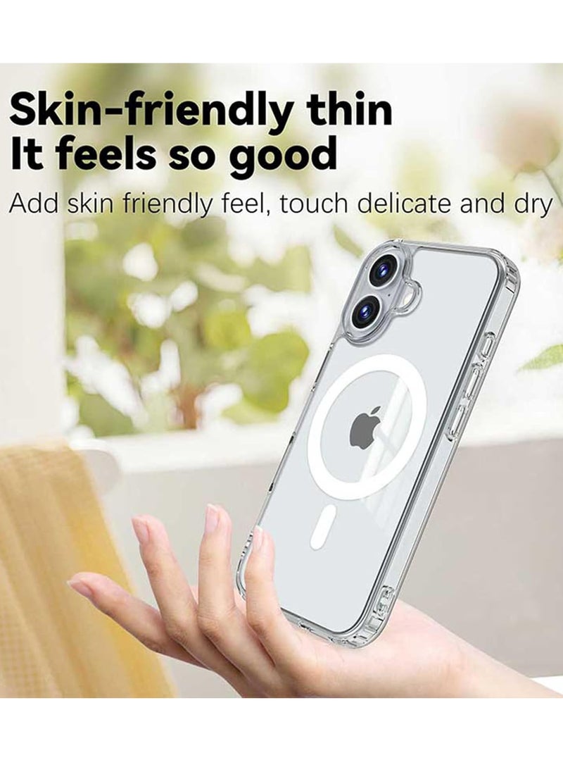 BORTONY - iPhone 16 Plus Magnetic Case Compatible with Wireless Charging Ultra Slim Clear iPhone 16 Plus Cover Anti Scratch Shockproof Protective Case Cover for iPhone 16 Plus 6.7 inch - Image 1