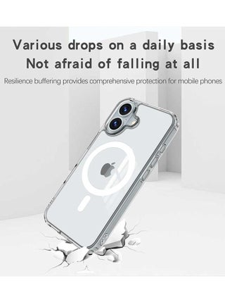 iPhone 16 Plus Magnetic Case Compatible with Wireless Charging Ultra Slim Clear iPhone 16 Plus Cover Anti Scratch Shockproof Protective Case Cover for iPhone 16 Plus 6.7 inch - view 5