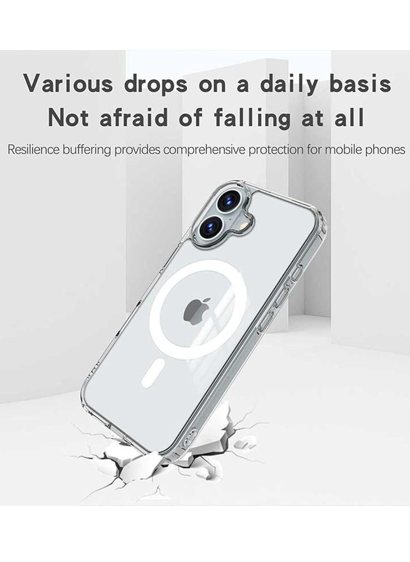 BORTONY - iPhone 16 Plus Magnetic Case Compatible with Wireless Charging Ultra Slim Clear iPhone 16 Plus Cover Anti Scratch Shockproof Protective Case Cover for iPhone 16 Plus 6.7 inch - Image 1