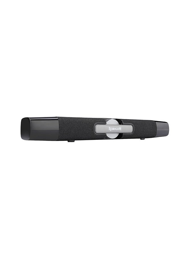 REDRAGON - Dora GS512 Wireless Speaker, 2.0 PC Computer Stereo Soundbar, BT 5.0/USB Mode, Max 6W x 2 Rich Sound, Crystal RGB Backlight, Black | GS512 - Image 1