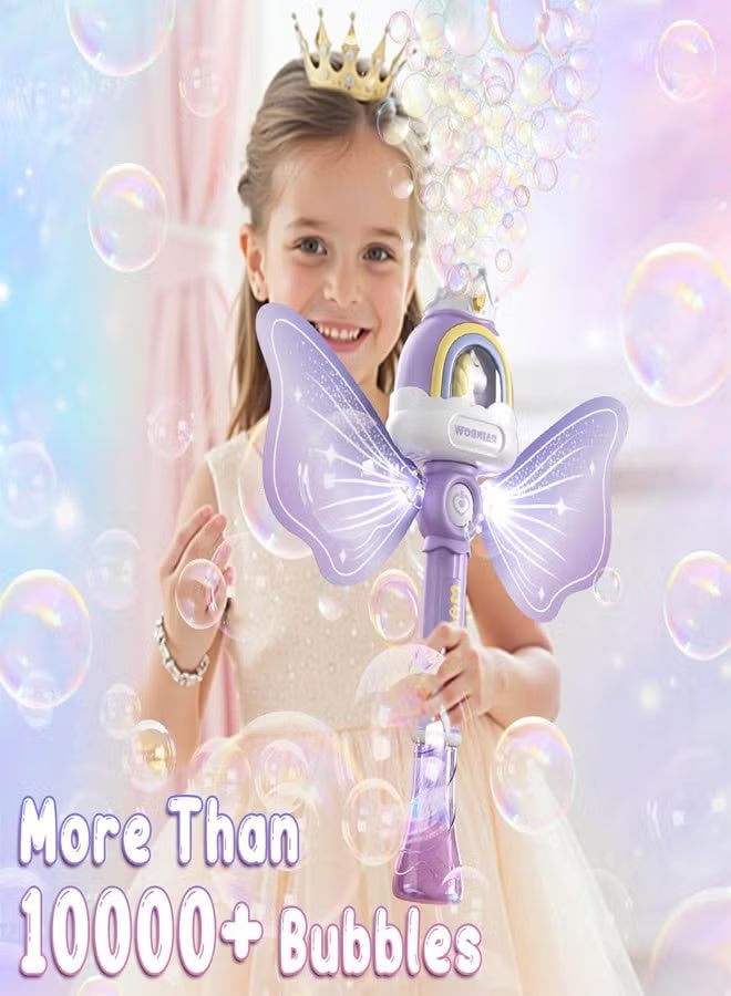Bubble Wands for Kids, Toys for 3-8 Year Old Girls,Princess Bubble Wand Blower for Girls, Bubble Wand Bubbles Machine for Kids Light Up Music Gifts for Age 3 4 5 6 7 8 Years Old - Image 2
