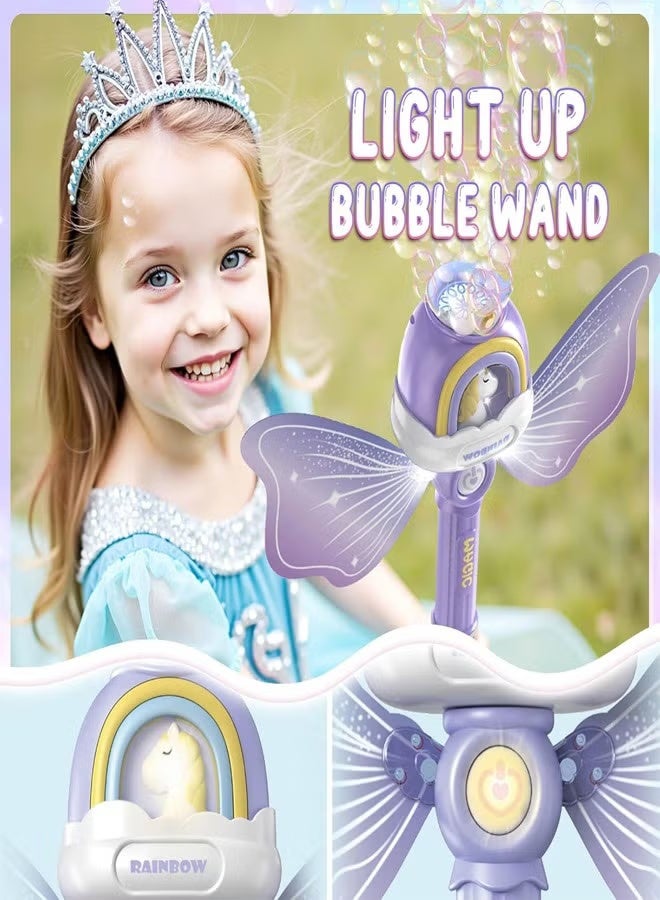 Bubble Wands for Kids, Toys for 3-8 Year Old Girls,Princess Bubble Wand Blower for Girls, Bubble Wand Bubbles Machine for Kids Light Up Music Gifts for Age 3 4 5 6 7 8 Years Old - Image 5