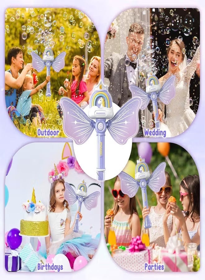 Bubble Wands for Kids, Toys for 3-8 Year Old Girls,Princess Bubble Wand Blower for Girls, Bubble Wand Bubbles Machine for Kids Light Up Music Gifts for Age 3 4 5 6 7 8 Years Old - Image 4