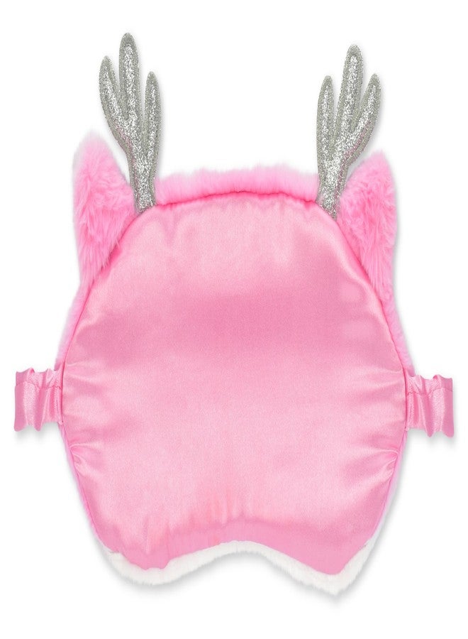 iscream Bright Holiday Satin-Lined Embroidered Fleece Sleep Mask - Dashing Doe - Image 2