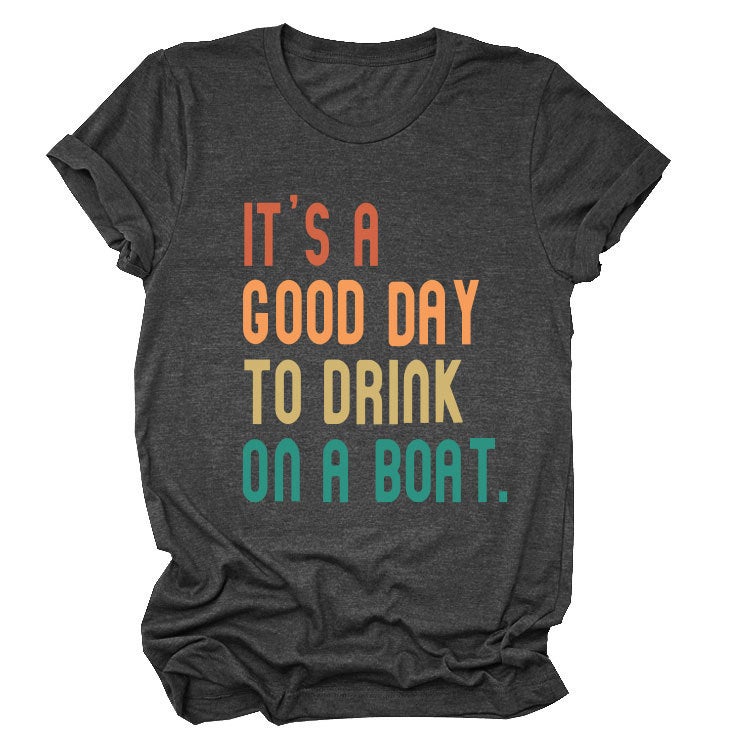Independent Site It'S A Good Day To Drink Summer Trendy Short-Sleeved T-Shirt - Image 2