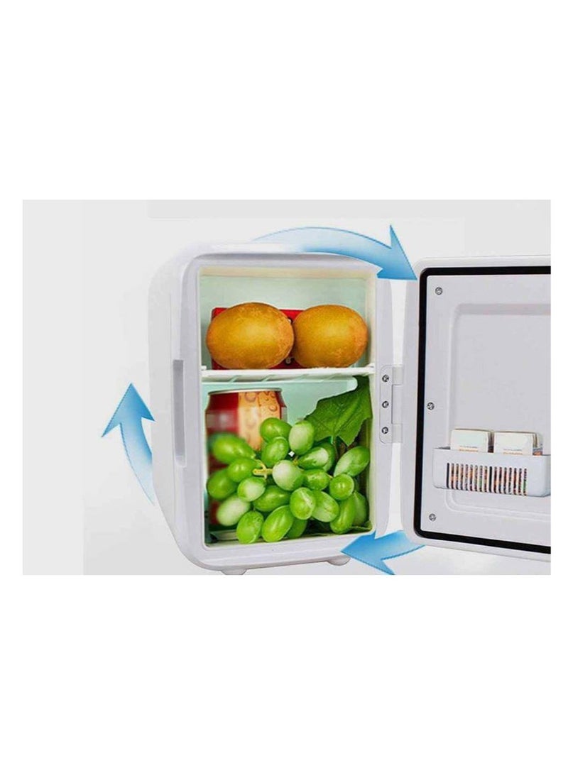 Generic - Mini car refrigerator keeps your drinks and meals cold and hot for a long time with you in the car, its appearance is elegant and easy to carry and move with it, its capacity is large 4 liters, you can put food, drinks, snacks, medicines and skin care products, it can take 0.5 liters or 0.33 liters bottles of canned drinks vertically, it cools food to less than 20 degrees Celsius so that you get all your drinks cold and refreshing in extreme heat, it heats food up to 65 degrees Celsius and keeps it warm for several hours to get your meals hot and cooked immediately - Image 1