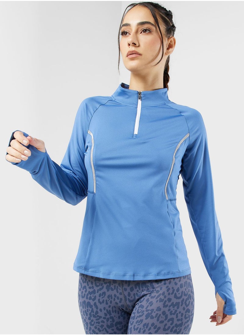 FRWD - Contrast Zip Through Detail Jacket - Image 1