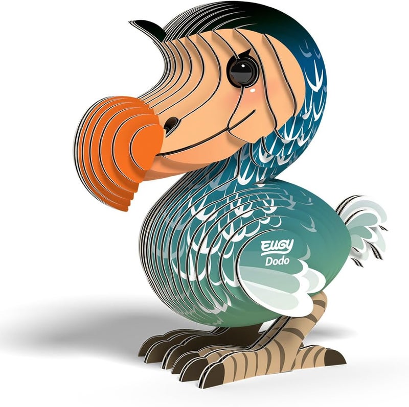 EUGY 100 Dodo Eco-Friendly 3D Paper Puzzle [Magic Glue Printed] - Image 1