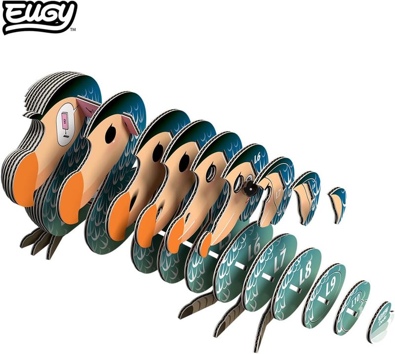 EUGY 100 Dodo Eco-Friendly 3D Paper Puzzle [Magic Glue Printed] - Image 4