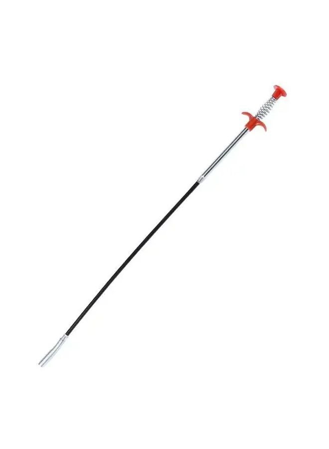 23 62 بوصة أداة إزالة انسداد الأنابيب السوداء 4 مخالب منظف تصرف مرن للحوض - Image 1