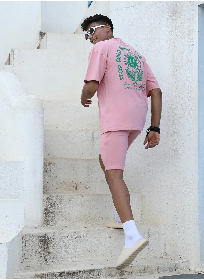 كامبوس سوترا مجموعة Peach Cupid Co-Ord للرجال