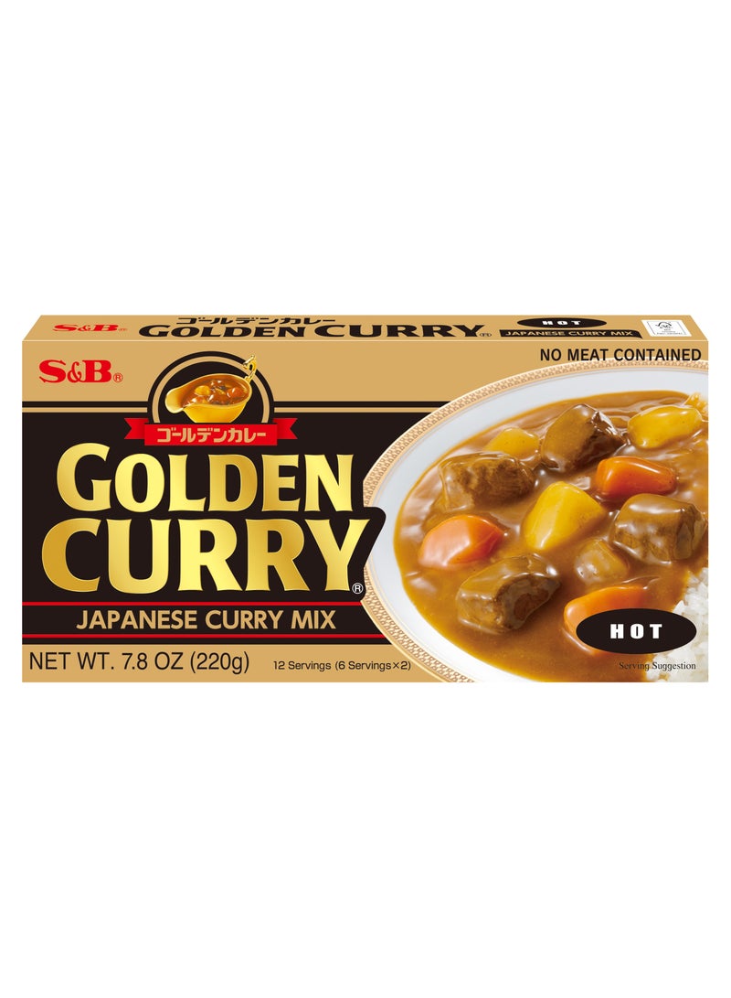 S&B Golden Curry Hot 220g - Image 1