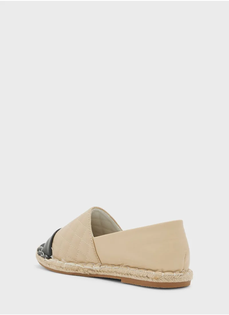 Ginger Toecap Quilted Espadrille