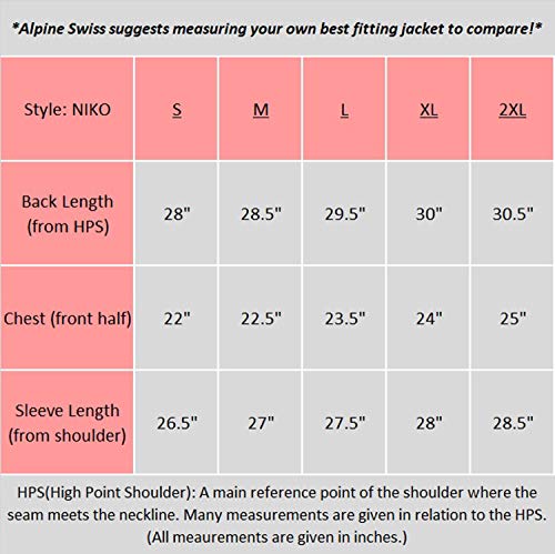 Alpine Swiss Niko Men’s Puffer Jacket | Warm Down Alternative Insulated Coat | Packable, Water-Resistant & Windproof Winter Outerwear with Zipper Pockets RED L - Image 5
