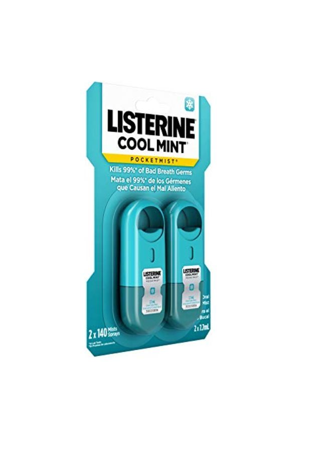 Listerine رذاذ العناية بالفم بوكيت ميست بنكهة النعناع المنعش للتخلص من رائحة الفم الكريهة، عبوتان  - Image 5