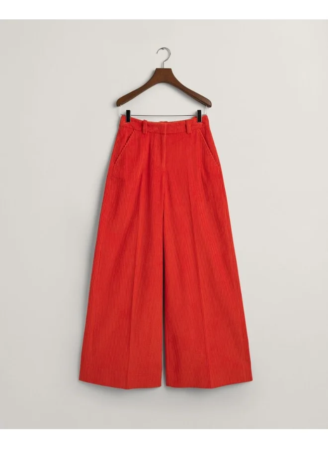 GANT Gant High-Waisted Wide Leg Corduroy Pants