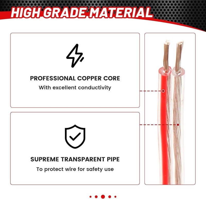 RED WOLF Car Front Rear Door Speaker Wiring Harness Compatible with 2000-2014 Ford F150/250 Escape, Mustang, Mercury, 2005-2013 Mazda 3 6 Series Replace Door Speaker Cable Plug - Image 4