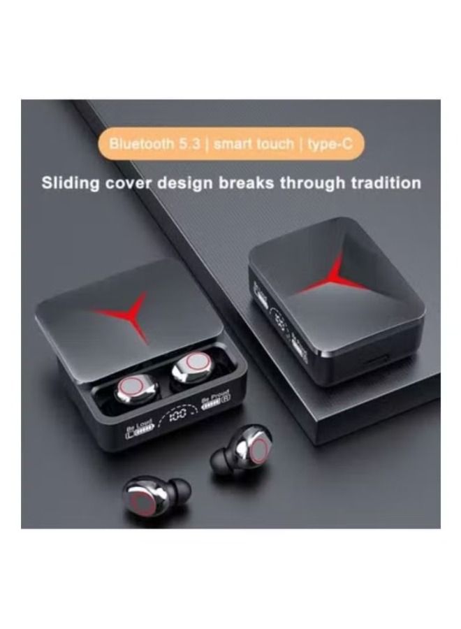 Sliding case earphones wireless Gaming EMC Noise Cancelling M90 pro tws earbuds with powerbank