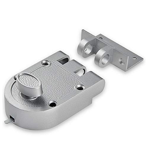 SUMBIN Jimmy Proof Night Latch for Front Door Silvery Color - Image 2