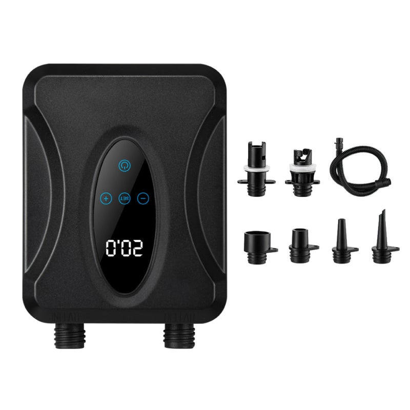 Portable Pump: 20PSI High Pressure Dual Mode With Digital Display, Automatic Stop, Compact Design, Multiple Nozzles - Quick Efficient Inflation Deflation For Outdoor Activities, Inflatable Items - Image 1