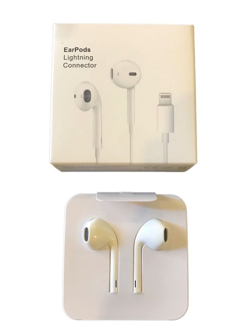Generic Lightning Headphones For Apple iPhone 7/8/X White  - Image 1