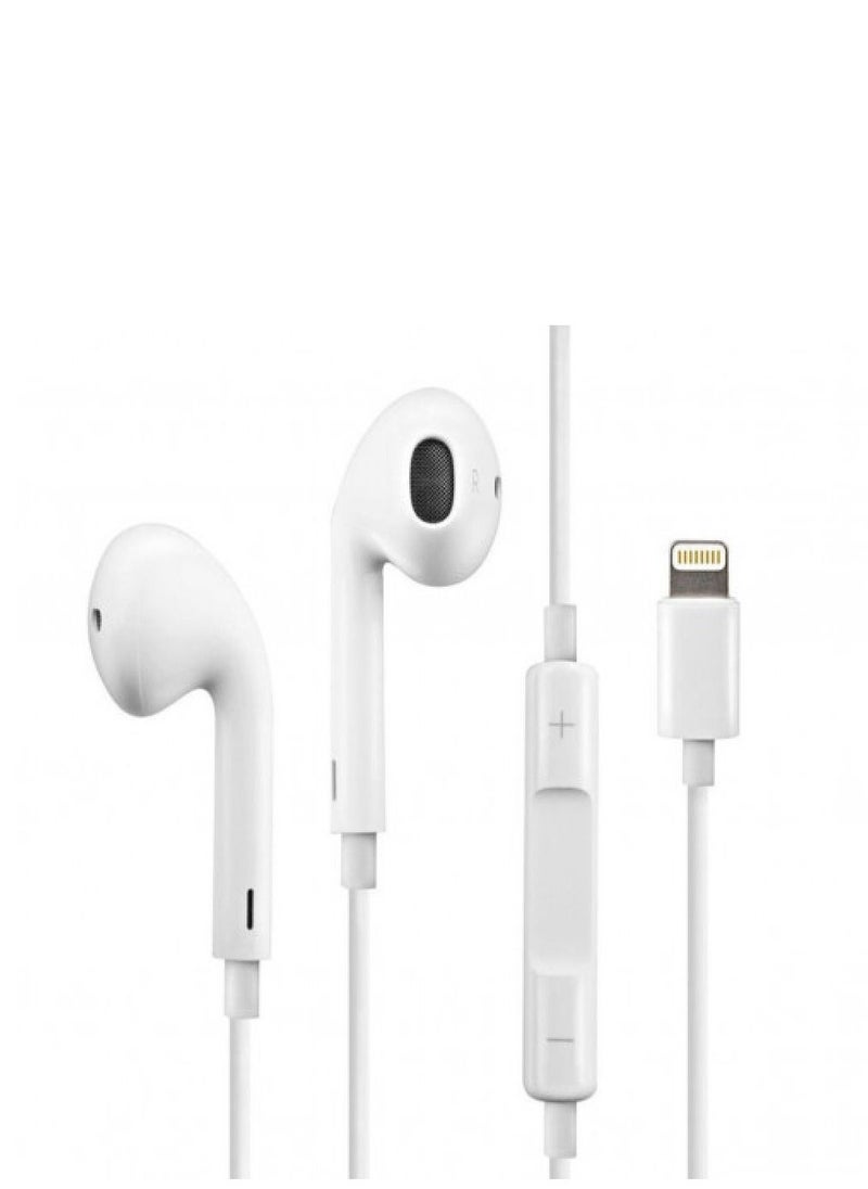 Generic Lightning Headphones For Apple iPhone 7/8/X White  - Image 2