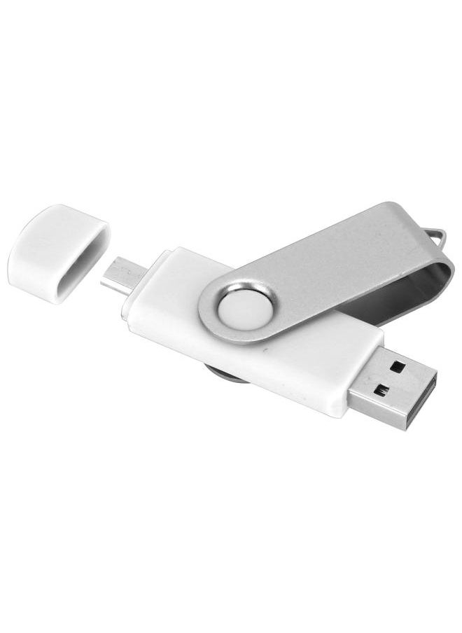 Thoraya CW10040 Candy USB Flash Drive MicroUSB+USB 2.0 Drive Memory Stick OTG Flash Drive U Disk White 32GB  - Image 2