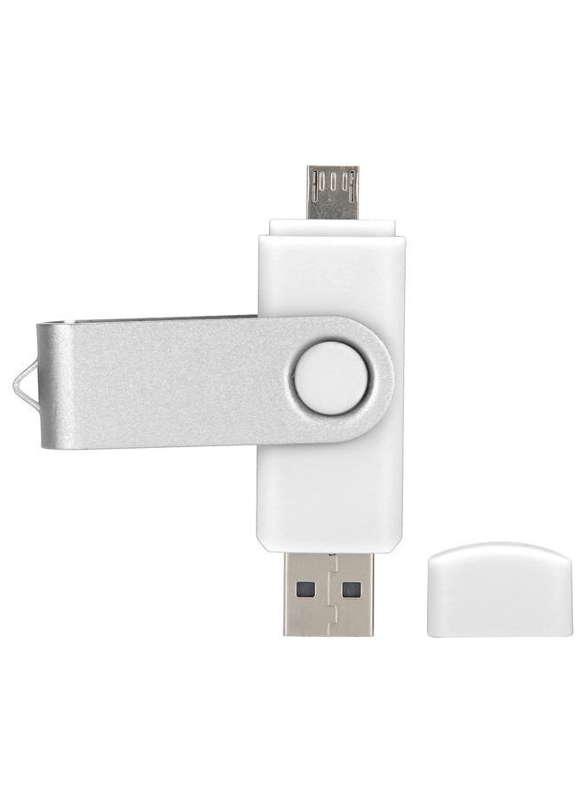 Thoraya CW10040 Candy USB Flash Drive MicroUSB+USB 2.0 Drive Memory Stick OTG Flash Drive U Disk White 32GB  - Image 5