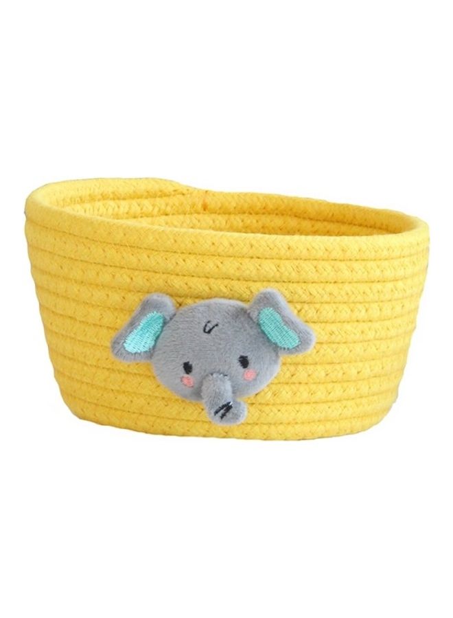 NIBEMINENT Cartoon Animals Hand Woven Storage Basket For Kids