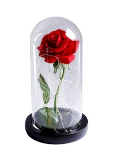 fashionhome وردة الجميلة والوحش في قبة زجاجية LED  - Image 3