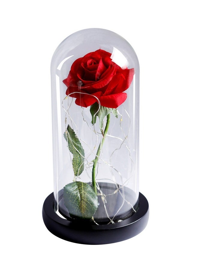fashionhome Beauty And The Beast Rose In LED Glass Dome  - Image 3