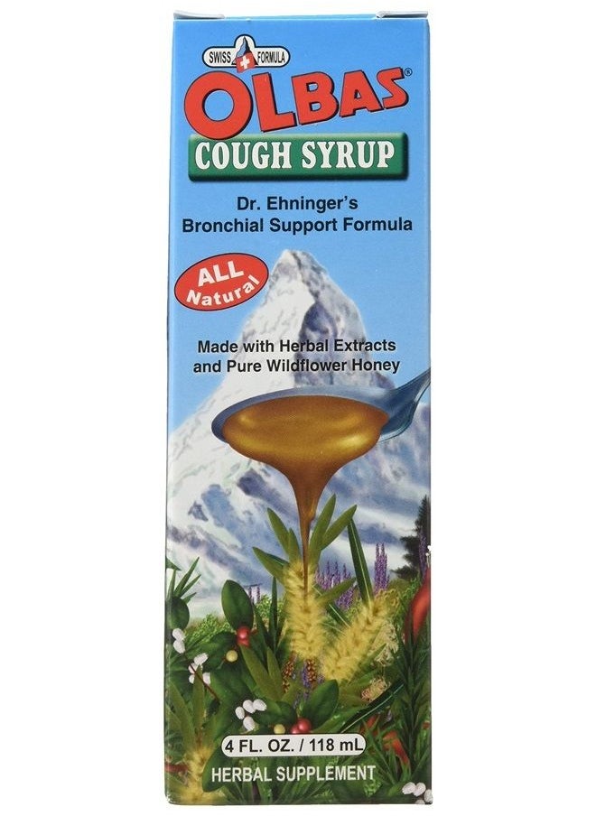 Olbas Cough Syrup, 4 Ounce - 6 per case.  - Image 1