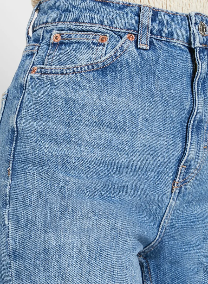Topshop Tall Moto High Waist Mom Jeans