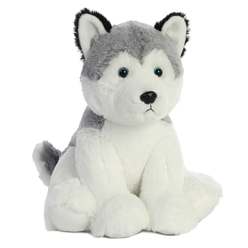 AuroraÂ® Cuddly Husky Stuffed Animal - Cozy Comfort - Endless Snuggles - Gray 14 Inches - Image 2