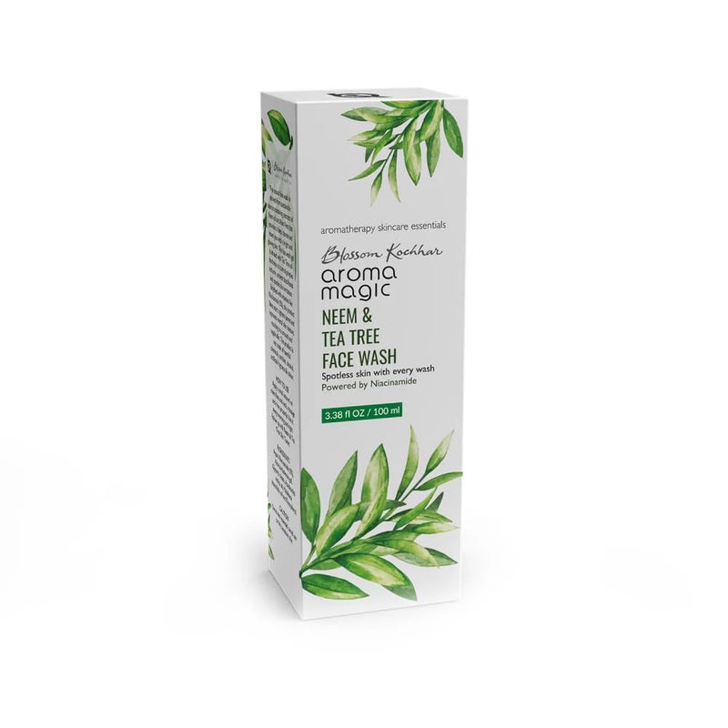 Aroma Magic Neem & Tea Tree Face Wash with Niacinamide | Deep Cleansing & Pore Tightening | Acne & Pimple Control | Facial Cleanser for Supple & Smooth Skin | 3.38 Fl Oz/100ml - Image 2