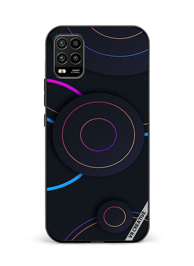 VR CREATIVE Protective Case Cover For Xiaomi Mi 10 Lite 5G Circles Dots Design Multicolour  - Image 1