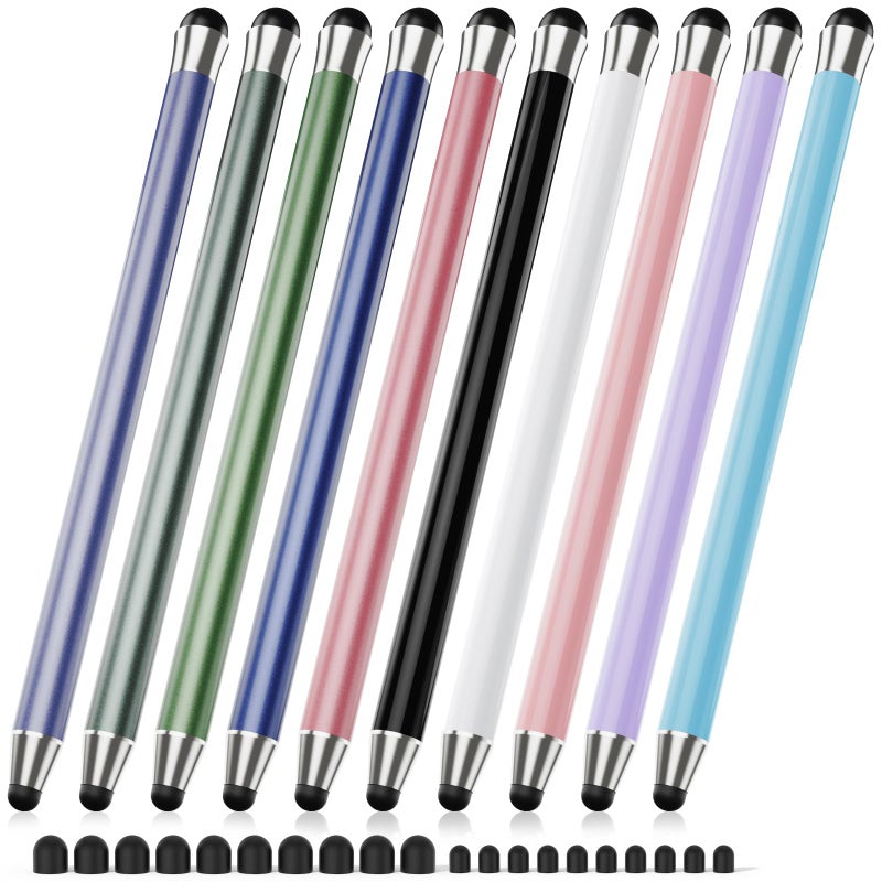 maylofi Stylus Pen for Touchscreen 10Pcs, 2-in-1 High Sensitivity & Precision Stylists pens, Stylus Pen for iPad/iPhone/Samsung/Android Tablets and Universal Capacitive Touch Screen (Colorful) - Image 1